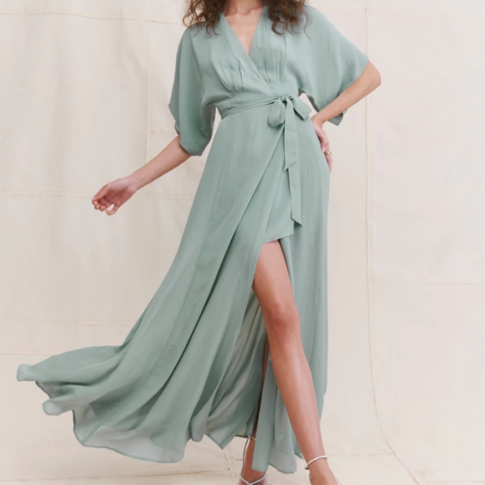 Reformation Winslow Wrap Dress